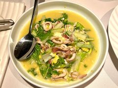 笔管鱼小白菜-开海·红岛海鲜虾水饺(石老人店)