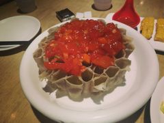 西红柿浇汁莜面-西北45°(世茂广场店)