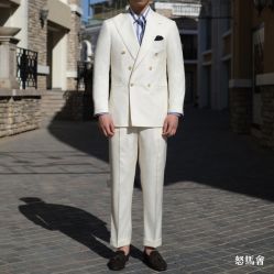 -怒马会 全麻衬西装高级定制