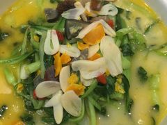 上汤金银蛋浸时蔬-乾隆美食·本帮菜(黄河路店)