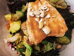 煎三文鱼配芒果牛油果色拉-Wagas沃歌斯(大学路店)