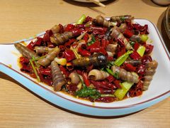 爆炒钉螺-街角等你.大连海鲜烧烤.经典铁板海鲜串(西安路店)