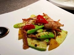 云南小瓜爆爽肉-木守西溪溪隐餐厅