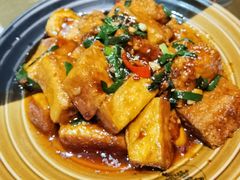 韭菜煎自制豆腐-小喜乐挂烧鸭(枫和林里店)