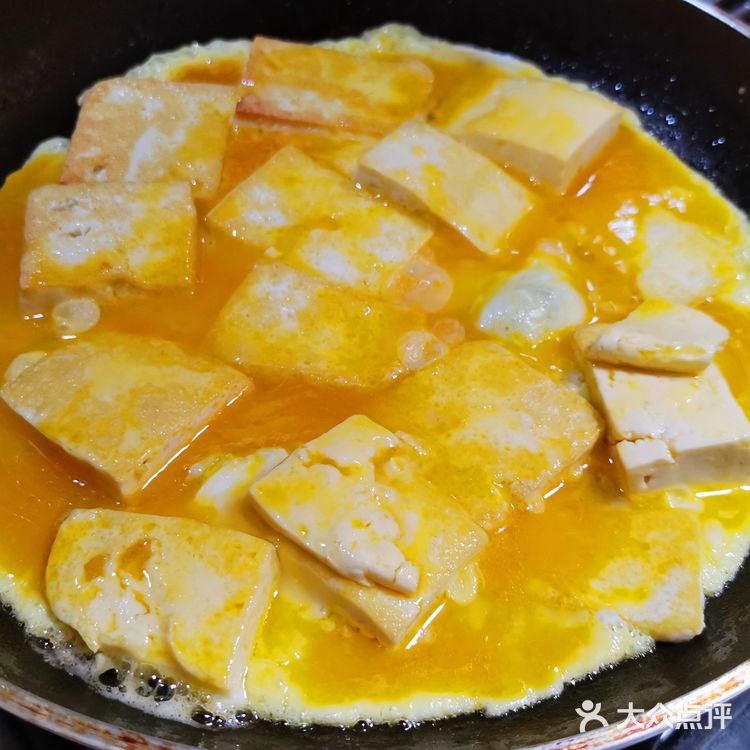 低脂蛋白补充——鸡蛋煎豆腐