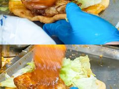-小红车炸蛋葱油饼