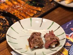 铺天盖地顶级澳牛肉火焰寿司-仙隐小鹿中華の日料(正弘城店)