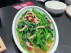 酸笋干椒炒红薯叶-桂小厨广西菜(水晶城店)