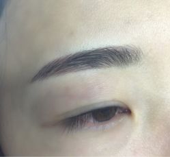 韩式半永久根状眉-平萍纹绣韩式半永久定妆