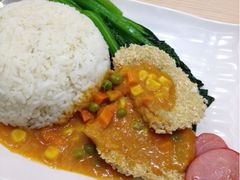 吉列猪扒饭-佰搭果·广式茶餐厅(西华路店)