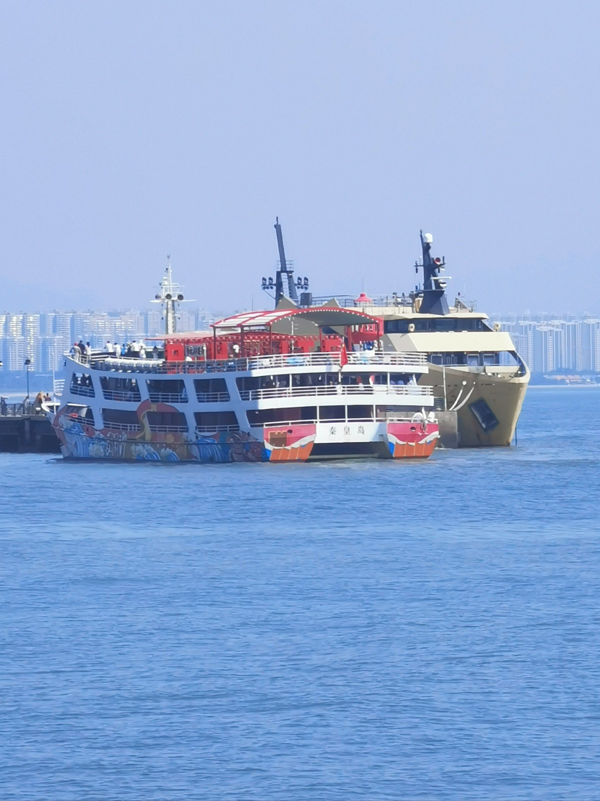 秦皇岛北戴河浪淘沙号 原长城号游轮发船避暑游