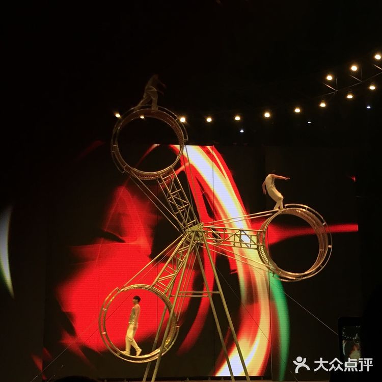 跟团游中的杂技表演，以前都是在电视上看到的