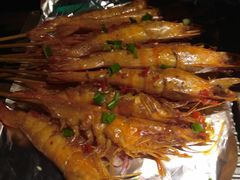 铁板火焰虾-绿茶餐厅(华联万柳店)