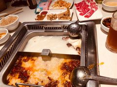 辣旋风菌菇双拼锅底-海底捞火锅(万丰桥店)