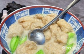 Fish Mousse, Bamboo Shoots, Fish Maw Steamed with Wax Gourd