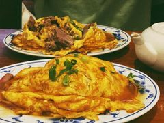 芙蓉蛋叉烧饭-玫瑰苑烧腊饭店