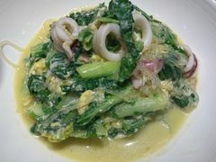 笔管鱼炒小白菜-必点海鲜·鲅鱼水饺(鞍山西道店)