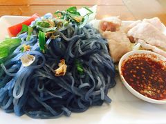 -蝶豆花蓝面条