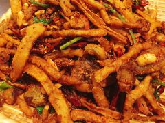 干煸茶树菇-百味地锅鸡(财校分店)