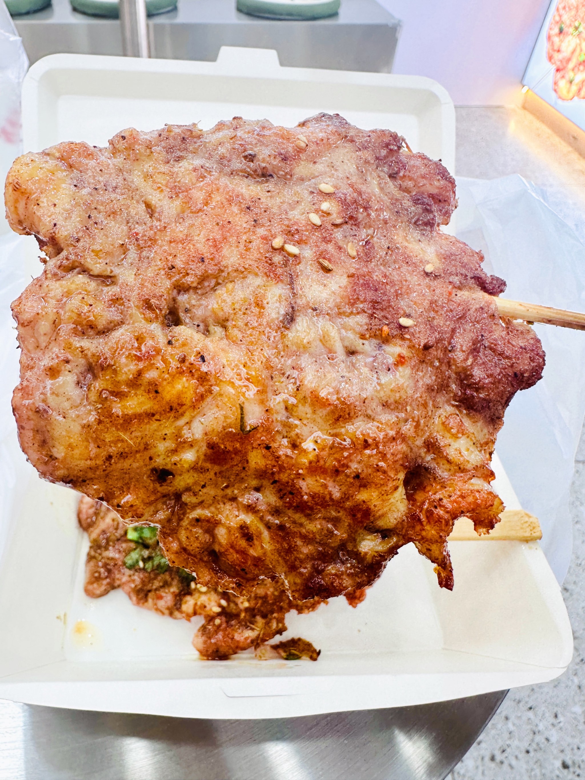 铁板里脊吃起来不油腻又干净卫生