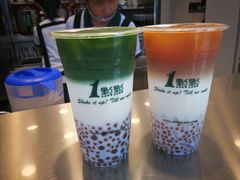 抹茶拿铁-1点点(清湖地铁店)