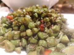 榄菜肉末四季豆-花舍·新派粤菜·西餐·下午茶(亚运村·鸟巢店)