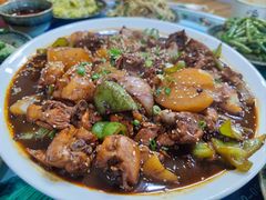 现杀土鸡（大盘鸡）-上王村王家三合院农家乐