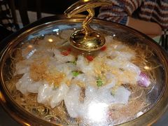 金银蒜蒸三宝粉丝虾-绿茶餐厅(西单老佛爷店)