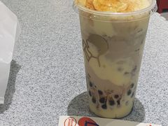厚烧蛋糕波波奶茶-喜茶(青岛金狮广场店)