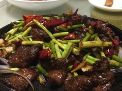 孜然铁板牛肉-外婆菜之崇明味道(锦江乐园店)