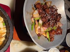 蒜香蜜汁排骨-绿茶餐厅(松江万达店)