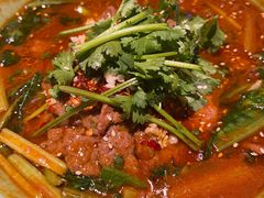 水煮牛肉-绿茶餐厅(乐峰广场店)