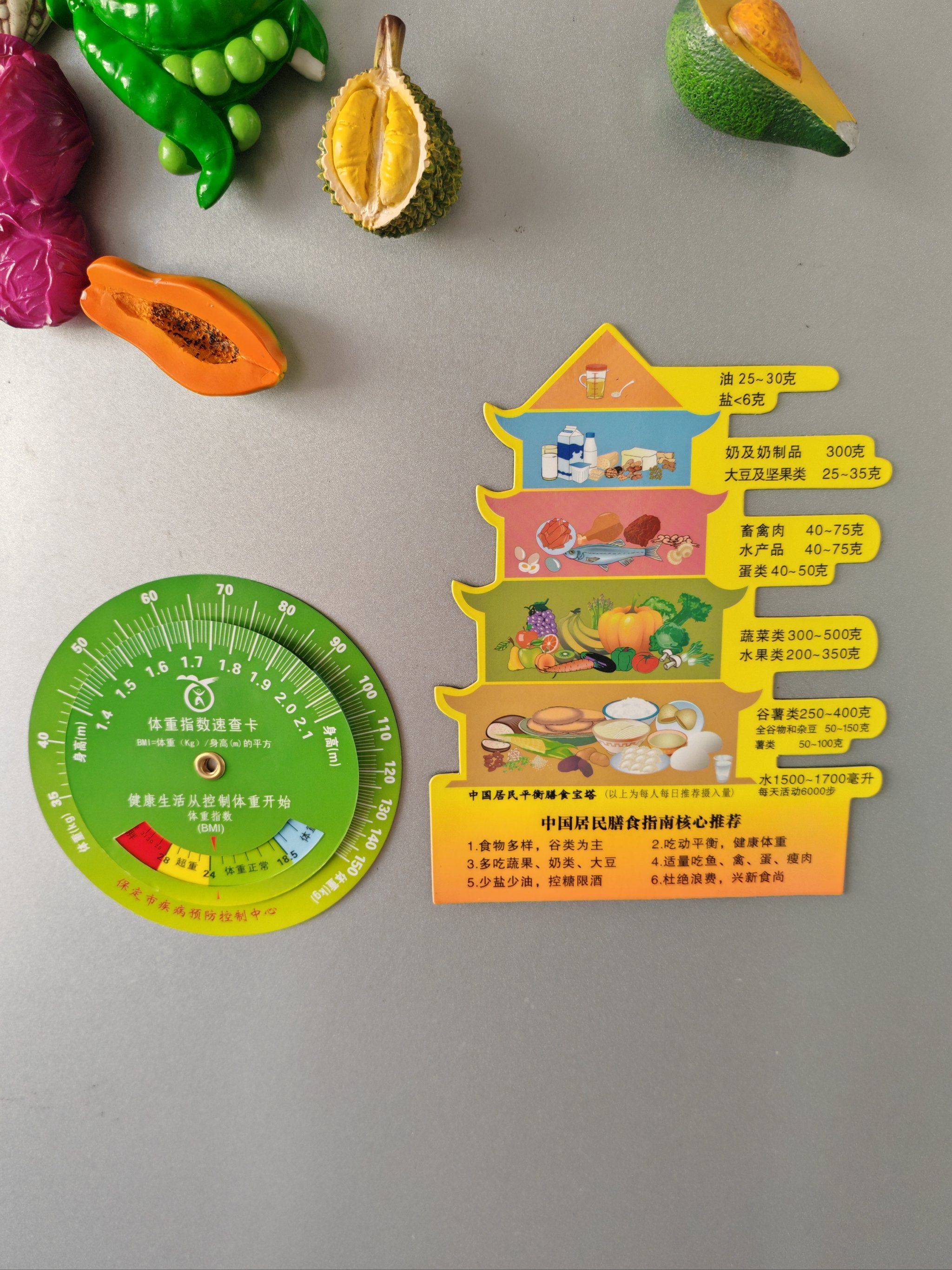 n膳食宝塔冰箱贴可以每天提醒我,各种