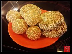 免费的麻团儿和烧饼-蝎王府羊蝎子(西直门店)