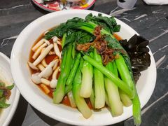 白灼菌菇菜心-新白鹿餐厅(虹桥南丰城店)