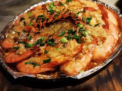 铁板基围虾-梁家大院•农家菜(昆山会展中心店)