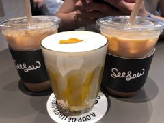 栀子花梨香拿铁-Seesaw Coffee(苏州中心店)