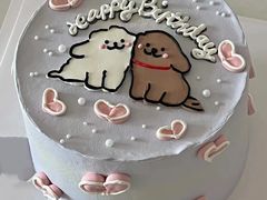 -咖咖熊蛋糕定制·英国蓝风车动物性淡奶油