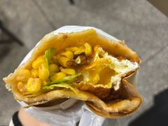 -小红车炸蛋葱油饼