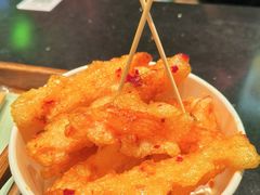 辣味锅包蟹腿肉-京参 • 擂椒饭(这有山店)