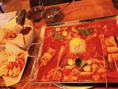 鱼饼火山炒年糕-包装马车·韩国料理·포장마차