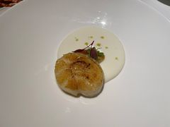 低温慢煮北海道带子配黑松露酱-觀芷隐轩