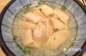 Chicken and Corn Dumplings in Soup