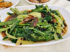 豆豉鲮鱼炒油菜-锐记美食店·现捞海鲜(闸坡店)