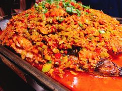 肉末酸豆角味-江边城外烤全鱼(方庄时代购物中心店)