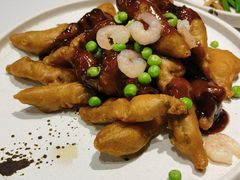 虾爆鳝背-桂花龙井餐厅
