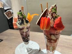 蛋糕士多啤梨朱古力芭菲-Ufufu cafe(天神巷店)