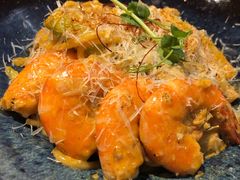 芝士蘑菇鲜虾意大利面-BE BRIGHT KITCHEN(正佳广场店)