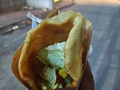 -小红车炸蛋葱油饼