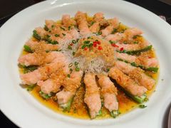 秋葵酿鲜虾-鸽子侯·家宴·平价海鲜(绿地店)